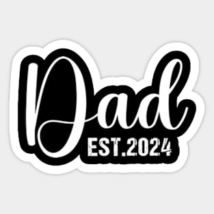 Dad Est. 2024 Logo Dad 2024 loading New Dad 2024 Sticker